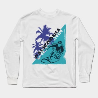 California Surfer Lettering Long Sleeve T-Shirt